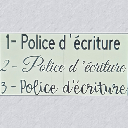 Plaque Cœur Signature – Lien Éternel